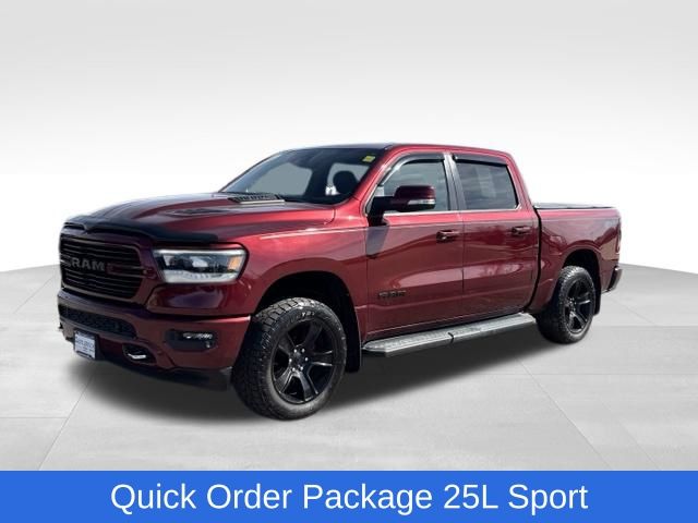 Red Pearl 2021 RAM 1500 Pickup Truck Four-Wheel Drive 8-Speed Automatic