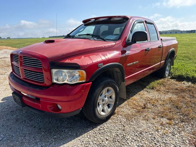 Red 2003 Dodge RAM 1500 Pickup Truck Four-Wheel Drive 5-Speed Automatic