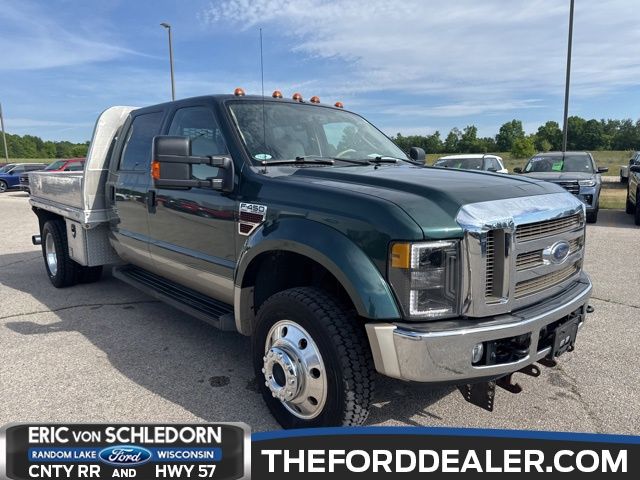 Green 2008 Ford F-450 Super Duty Lariat Crew Cab LB DRW 4WD Pickup Truck Four-Wheel Drive 5-Speed Automatic Overdrive