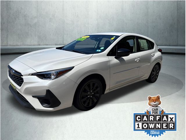 Crystal White Pearl 2024 Subaru Impreza Wagon All-Wheel Drive Continuously Variable Transmission