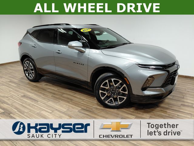 Sterling Gray Metallic 2025 Chevrolet Blazer RS AWD SUV / Crossover All-Wheel Drive 9-Speed Automatic Overdrive