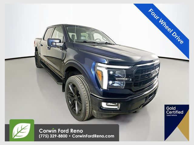 Antimatter Blue Metallic 2024 Ford F-150 Pickup Truck Four-Wheel Drive Automatic