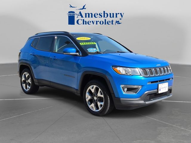 Laser Blue Pearlcoat 2018 Jeep Compass SUV / Crossover Four-Wheel Drive 9-Speed Automatic