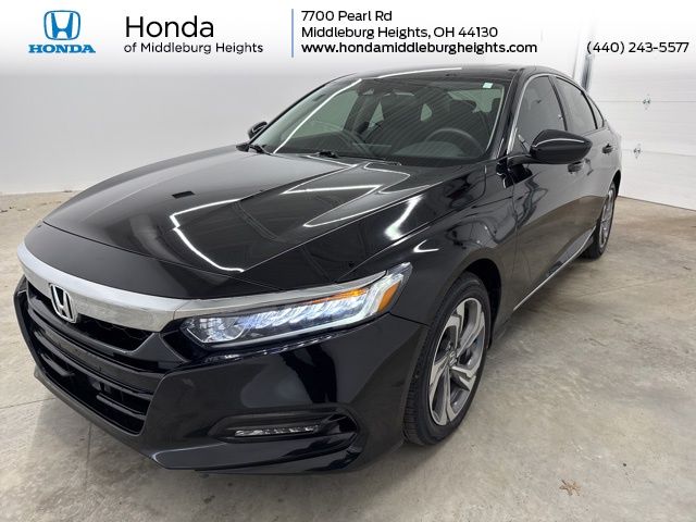 Crystal Black Pearl 2018 Honda Accord 1.5T EX FWD Sedan Front-Wheel Drive Continuously Variable Transmission
