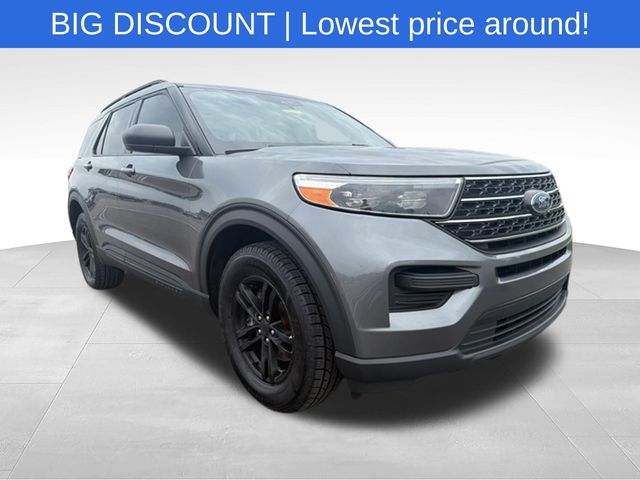 Gray Metallic 2023 Ford Explorer SUV / Crossover All-Wheel Drive Automatic