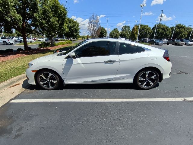 White 2016 Honda Civic Coupe Coupe Front-Wheel Drive Continuously Variable Transmission