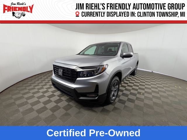 Lunar Silver Metallic 2023 Honda Ridgeline Pickup Truck All-Wheel Drive 9-Speed Automatic