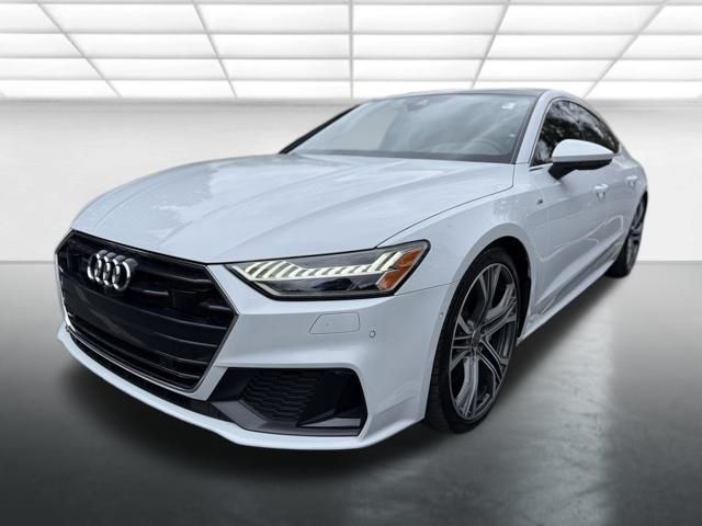 Glacier White 2019 Audi A7 quattro Prestige 55 TFSI Sedan All-Wheel Drive 7-Speed Automatic