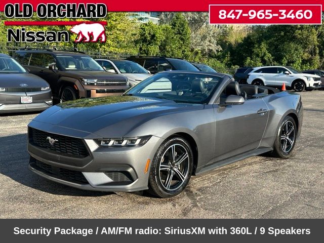 Gray Metallic 2024 Ford Mustang Convertible Rear-Wheel Drive Automatic