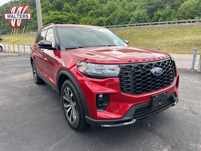 Red Metallic 2025 Ford Explorer SUV / Crossover All-Wheel Drive Automatic