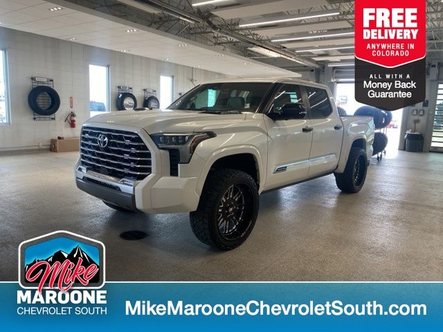 Pearl 2024 Toyota Tundra Hybrid Pickup Truck Four-Wheel Drive Automatic