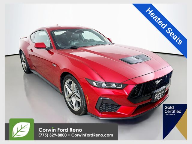 Red Metallic 2024 Ford Mustang Coupe Rear-Wheel Drive Automatic