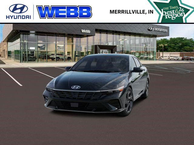 Abyss Black 2026 Hyundai Elantra Sedan Front-Wheel Drive Continuously Variable Transmission