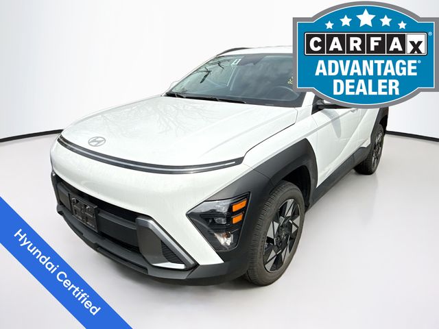 Atlas White 2025 Hyundai Kona SEL AWD SUV / Crossover All-Wheel Drive Continuously Variable Transmission