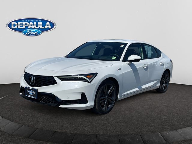 Platinum White Pearl 2025 Acura Integra FWD with Technology and A-SPEC Package Sedan Front-Wheel Drive Continuously Variable Transmission