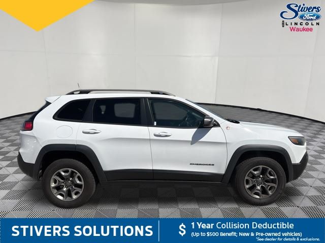 2019 Bright White Clearcoat Jeep Cherokee Trailhawk 4X4 SUV