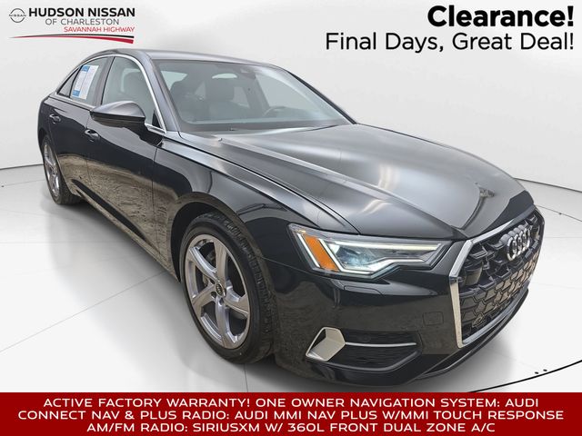 Brilliant Black 2024 Audi A6 Sedan All-Wheel Drive 7-Speed Automatic