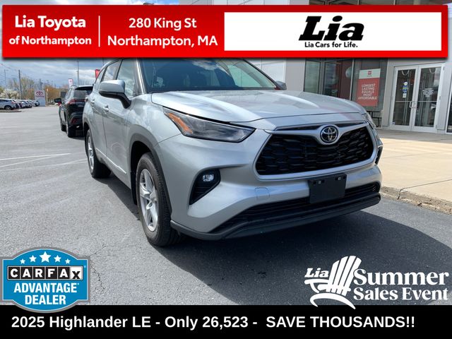 Celestial Silver Metallic 2025 Toyota Highlander SUV / Crossover All-Wheel Drive 8-Speed Automatic