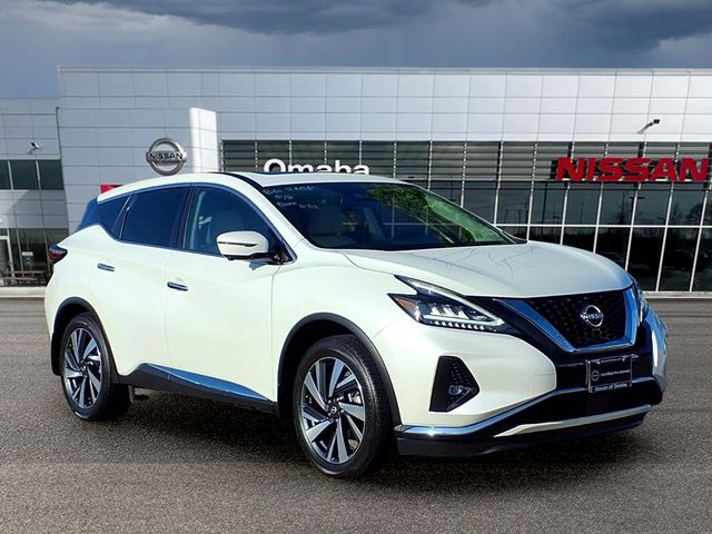 Pearl White Tricoat 2023 Nissan Murano SL AWD SUV / Crossover All-Wheel Drive Continuously Variable Transmission