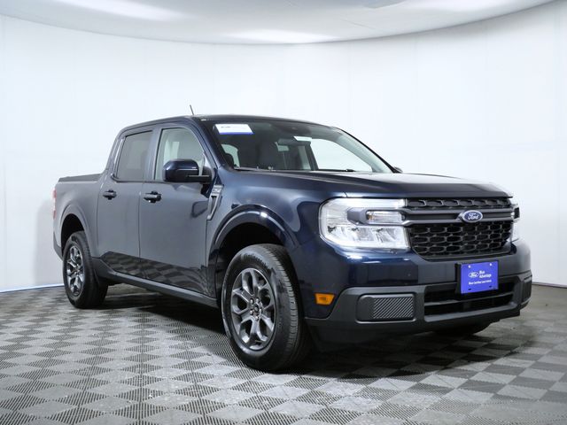 Blue Metallic 2023 Ford Maverick XLT SuperCrew FWD Pickup Truck Front-Wheel Drive Continuously Variable Transmission