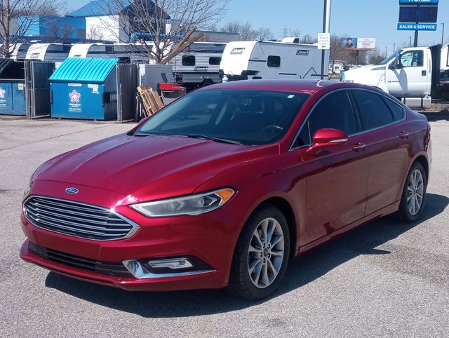 Ruby Red 2017 Ford Fusion SE Sedan Front-Wheel Drive 6-Speed Automatic