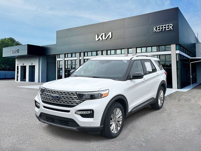 White Metallic 2021 Ford Explorer SUV / Crossover Rear-Wheel Drive Automatic