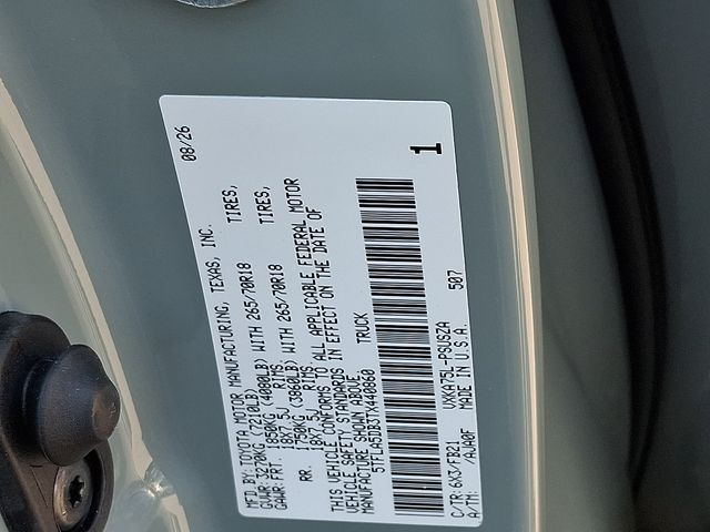 New 2026 Toyota Tundra Truck