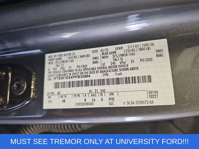Used 2023 Gray Ford Tremor image 35