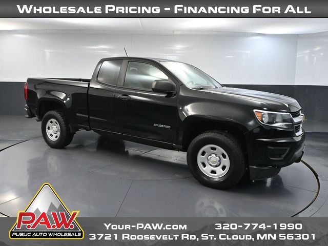 Black 2018 Chevrolet Colorado Work Truck Extended Cab LB RWD Pickup Truck 4X2 6-Speed Automatic
