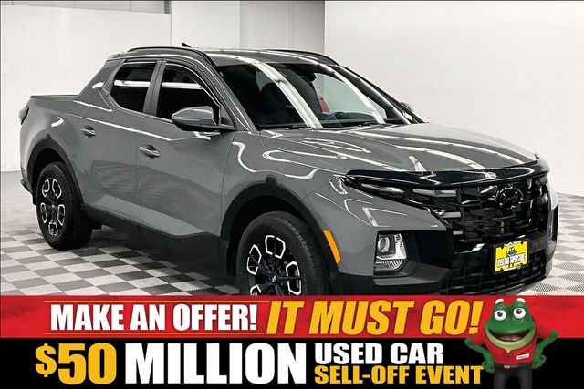 Hampton Gray 2024 Hyundai Santa Cruz Pickup Truck All-Wheel Drive 8-Speed Automatic