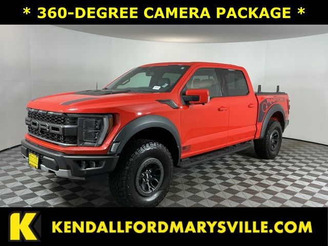 Orange Metallic 2021 Ford F-150 Raptor SuperCrew 4WD Pickup Truck Four-Wheel Drive Automatic