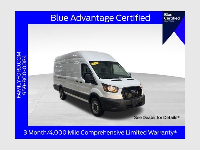 White 2024 Ford Transit Cargo 250 High Roof Extended LB RWD Van Rear-Wheel Drive