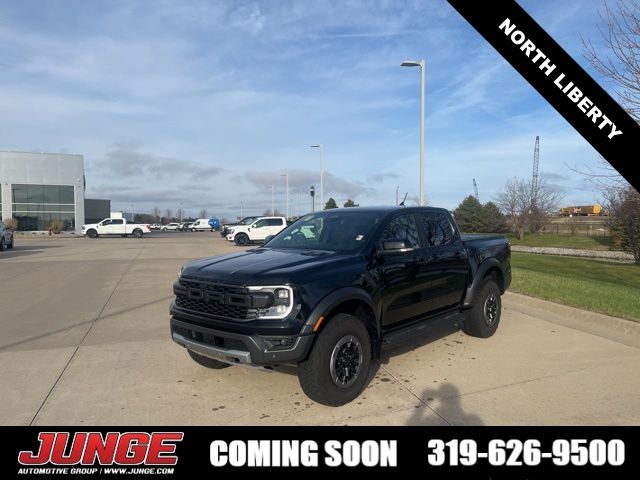 Shadow Black 2025 Ford Ranger Raptor SuperCrew 4WD Pickup Truck Four-Wheel Drive Automatic