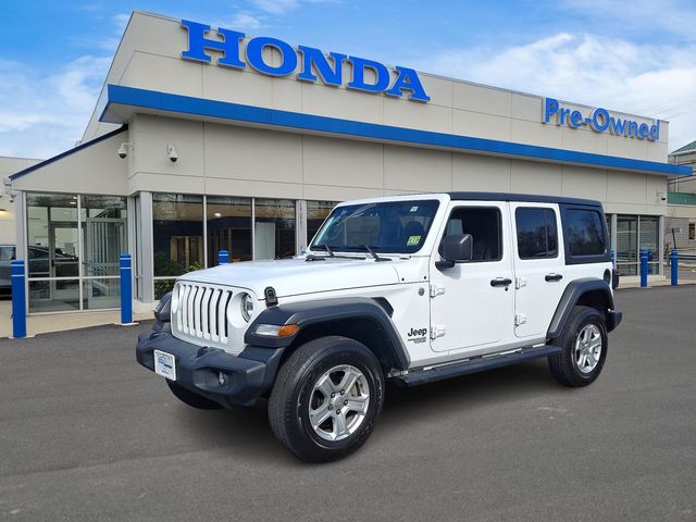 Bright White Clearcoat 2019 Jeep Wrangler Unlimited Sport S 4WD SUV / Crossover Four-Wheel Drive 8-Speed Automatic