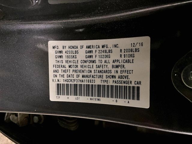 2017 Honda Accord LX Gray at Honda North