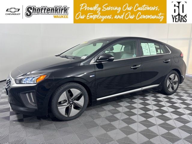 Black Noir Pearl 2020 Hyundai Ioniq Hybrid Limited FWD Hatchback Front-Wheel Drive 6-Speed Dual Clutch