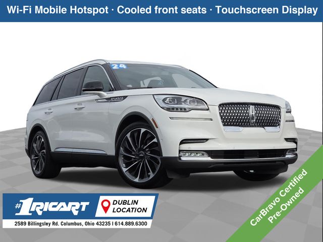 White Metallic 2024 Lincoln Aviator SUV / Crossover All-Wheel Drive Automatic