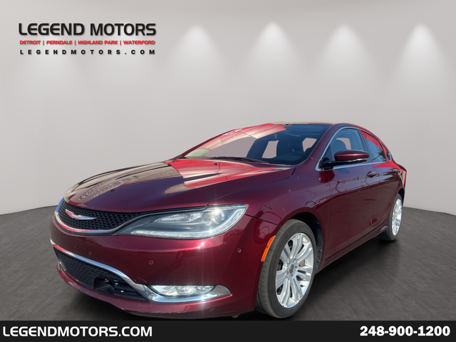 Velvet Red Pearlcoat 2016 Chrysler 200 Sedan Front-Wheel Drive 9-Speed Automatic
