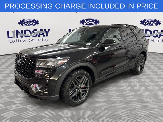 Black Metallic 2025 Ford Explorer SUV / Crossover All-Wheel Drive Automatic