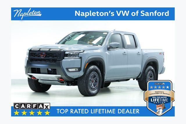 Boulder Gray Pearl 2025 Nissan Frontier PRO-4X Crew Cab 4WD Pickup Truck Four-Wheel Drive 9-Speed Automatic Overdrive