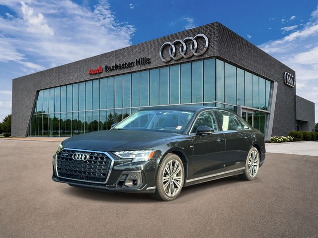 Mythos Black Metallic 2024 Audi A8 Sedan All-Wheel Drive 8-Speed Automatic