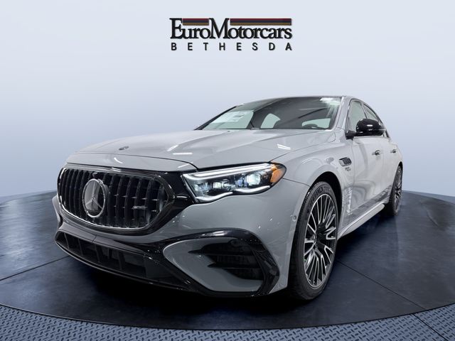 Gray (MANUFAKTUR Alpine Grey) 2026 Mercedes-Benz E-Class AMG E 53 Hybrid 4MATIC+ Sedan All-Wheel Drive 9-Speed Automatic