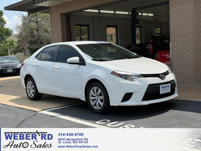 Super White 2014 Toyota Corolla Sedan Front-Wheel Drive Continuously Variable Transmission