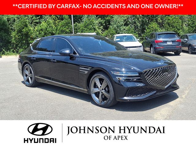 Vik Black 2023 Genesis G80 Sedan All-Wheel Drive 8-Speed Automatic