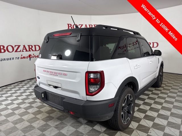 2023 Oxford White Ford Bronco Sport Outer Banks 4X4 SUV