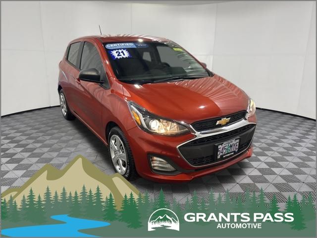 Cayenne Orange Metallic 2021 Chevrolet Spark LS FWD Hatchback Front-Wheel Drive Continuously Variable Transmission