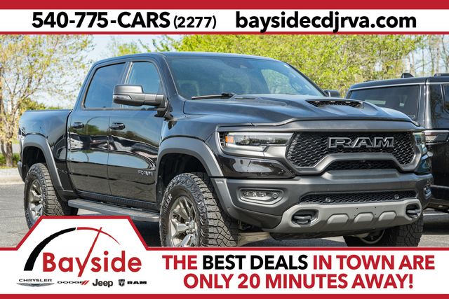 Diamond Black Crystal Pearlcoat 2024 RAM 1500 TRX Crew Cab 4WD Pickup Truck All-Wheel Drive 8-Speed Automatic