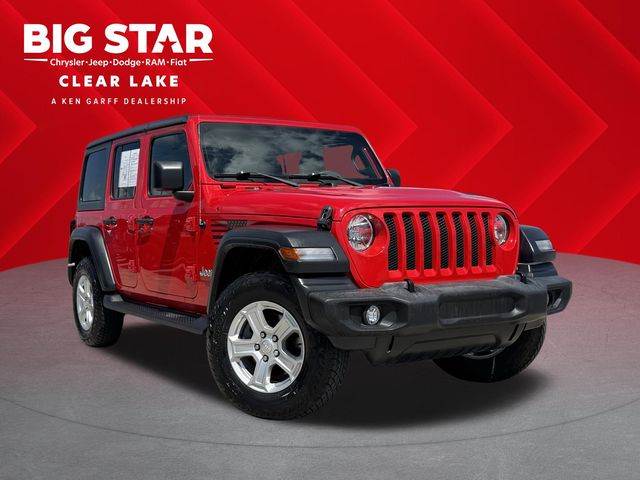 2019 Jeep Wrangler Unlimited Sport Red at Big Star Chrysler Jeep Dodge Ram 