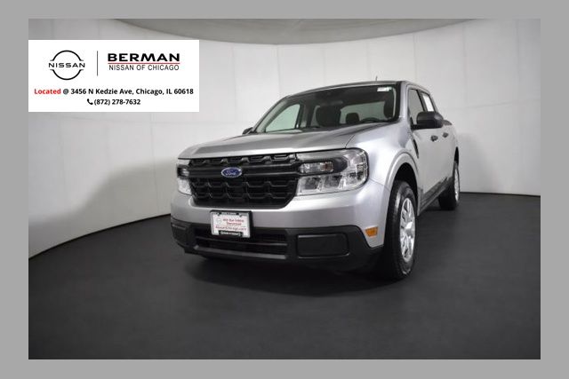 Iconic Silver Metallic 2023 Ford Maverick XL SuperCrew FWD Pickup Truck Front-Wheel Drive 8-Speed Automatic