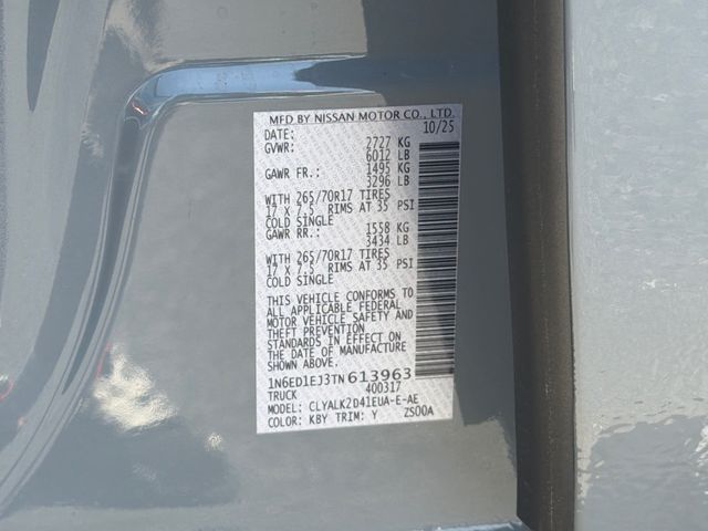 New 2026 Nissan Frontier Truck